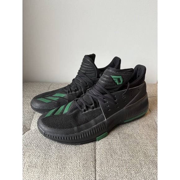 Adidas‎ Dame 3 Men's Basketball/Casual Sneakers BlackGreen Sz125